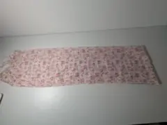 ピンク系花柄ストール フリンジ付きのサムネイル