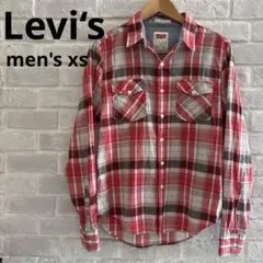 Levi's チェック柄 長袖シャツ XS