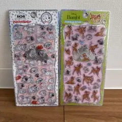 プチドロップステッカー　101匹わんちゃん＆バンビ シールセット