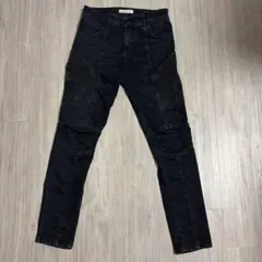 PIERRE BALMAIN バイカーデニムパンツ ブラックのサムネイル