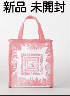 【新品】紀ノ国屋⭐︎クリアミニトートバッグ⭐︎ピンクのサムネイル