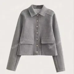 フラップポケット ラグランスリーブ ボタン前開き オーバーコート