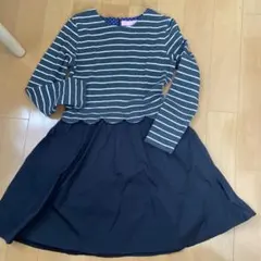 Mezzo Piano ストライプワンピース 100cm