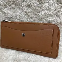 Legato largo 長財布　ウォレット　ブラウン　レザー　ファスナー