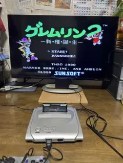 ファミコン本体とゲームソフト 動作確認画像有り