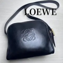 【美品】LOEWE ロエベ アナグラム ショルダーバッグ ブラックのサムネイル