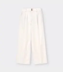 e*i様 【目立った汚れなし】 GU ライトデニムタックワイドパンツ