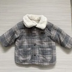 プチマイン　リバーシブルチェック柄ジャケット 90