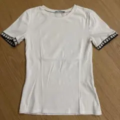 ZARA 半袖リブTシャツ