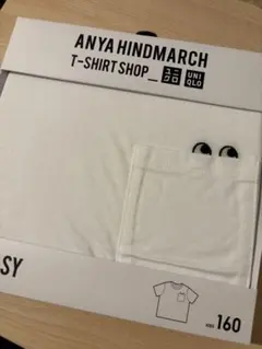 UNIQLO Anya Hindmarch Tシャツ 160 ホワイト　ユニクロ
