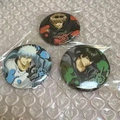 銀魂　沖田総悟・坂田銀時・土方十四郎　缶バッジ　スケーター