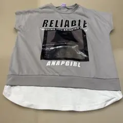 ANAP GIRL ロゴプリント レースアップ Tシャツ S
