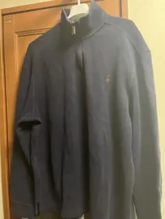 ラルフローレン 刺繍ロゴ ハーフジップ スウェット 90年代