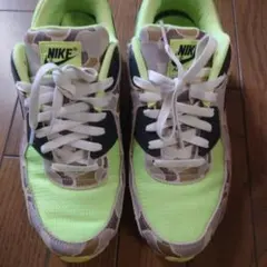 NIKE エアマックス蛍光イエロー カモフラージュ スニーカー