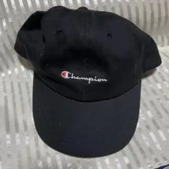 Champion ブラック キャップ　フリーサイズ