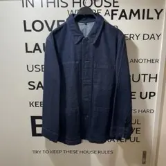 新品未使用★無印 木の実から作ったカポック混デニムカバーオール★