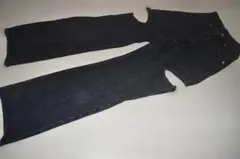 Chico ダメージワイドデニムパンツ XS