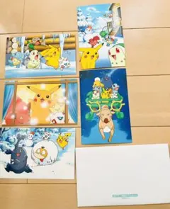 ポケモン 特製ポストカード 5枚入り 冬デザイン