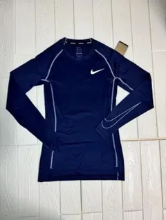 新品ナイキNike Pro ネイビー 長袖カットソー　XLサイズ