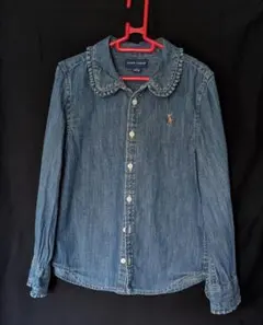 Ralph Lauren デニムフリル襟シャツ サイズ120