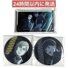 呪術廻戦 ファンパレくじ 七海建人 灰原雄 缶バッジ 2個 アクリルブロック