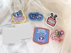 エンジェルブルー　ししゅうステッカー　5点セット