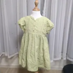 BEAMS★刺繍レースパフ袖ワンピ100のサムネイル