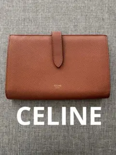 【極美品】CELINE セリーヌ ミディアム ストラップウォレット 二つ折り財布のサムネイル