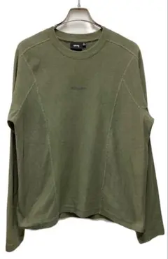 ❗️stussy オリーブグリーン Mサイズ 長袖トレーナー