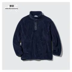 ユニクロホワイトマウンテニアリングコラボフリースオーバーサイズプルオーバーXL