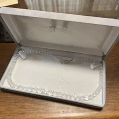 本水晶 ネックレス 2連 カットビーズ天然石 ラ40 - メルカリ