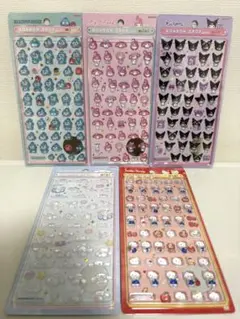 サンリオボンボンドロップシールminiキティ•マイメロ・クロミ・シナモ・ハンギョ