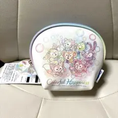 ディズニー　カラフルハピネス　ポーチ ダッフィー 20周年