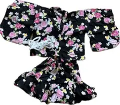 ■甚平　女の子　110 上下セット　子供用 単衣