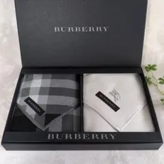 ✨新品シール付✨BURBERRY バーバリーハンカチ 2枚セット