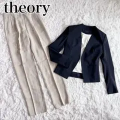 極美品⭐︎Theory 黒 LANAI ジャケット スカート スーツ セットアップ 極美品⭐︎Theory 黒 LANAI ジャケット スカート スーツ