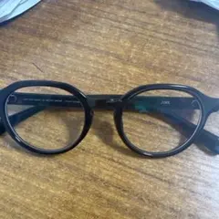 JINS ブラック ラウンドメガネ　K