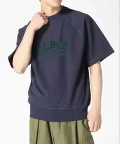 L.L.Bean ポーテージ・ショートスリーブ・スウェットシャツ　navy Mのサムネイル