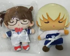 名探偵コナン おすわりぬいぐるみ 江戸川コナン 安室透 少年サンデー全サ