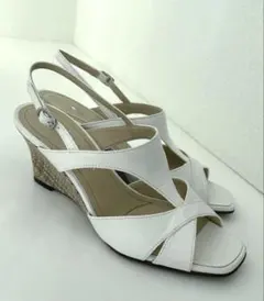 DIANA ダイアナ　ウエッジソール　サンダル DIANA - □美品□ DIANA ダイアナ レザー×スエード ウェッジ