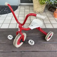 極美品【ボーネルンド】Winther 赤い三輪車 デンマークデザイン　知育玩具 極美品【ボーネルンド】Winther 赤い三輪車 デンマークデザイン
