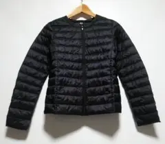 ユニクロ ★収納袋付 ウルトラライトダウンコンパクトジャケット 黒 レディースS