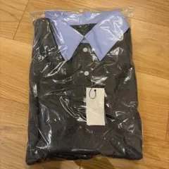 【SALE】lumier 同型襟付きポロニットプルオーバー/チャコール