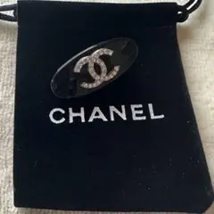CHANEL シャネル ブラックヘアクリップ ノベルティ ヘアピン
