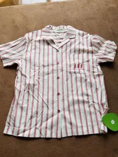 ピクミン　ジェラートピケ　ストライプシャツ