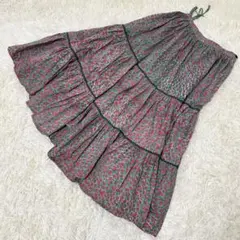 BEAMS BOY×trepied トレピエ　ロング　スカート　花柄　ティアードのサムネイル