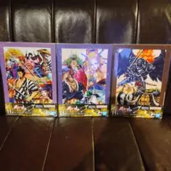 ワンピース アートプレート 3枚 + 名場面色紙 2枚