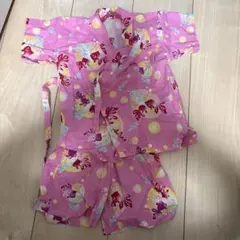 ピンク 金魚柄 甚平 サイズ80