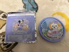 香港ディズニー ダッフィーフレンズ コースター クッキーアン マリン