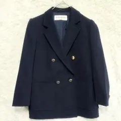 希少 YSL イヴサンローラン 紺ブレ ブレザー 金ボタン ダブル Mのサムネイル
